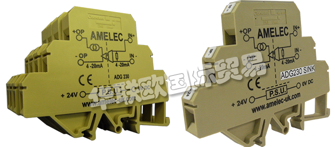 英國(guó)AMELEC公司的產(chǎn)品主要有：英國(guó)AMELEC變送器、AMELEC放大器、信號(hào)分離器、跳閘放大器、脈沖發(fā)生器、RTD分離器電流表、發(fā)射器、換能器、行程放大器、信號(hào)分配器、信號(hào)隔離器、信號(hào)轉(zhuǎn)換器、面板儀表、高壓信號(hào)變送器、電位器變送器、電流傳感器、電壓傳感器、直流電流變送器、接觸式中繼器、多通道信號(hào)隔離器、可編程信號(hào)隔離器、指示器、電源。